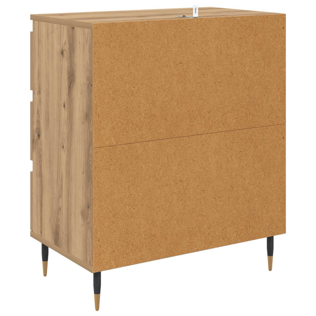 vidaXL Bufet Dąb rzemieślniczy 60 x 35 x 70 cm Materiał drewnopochodny