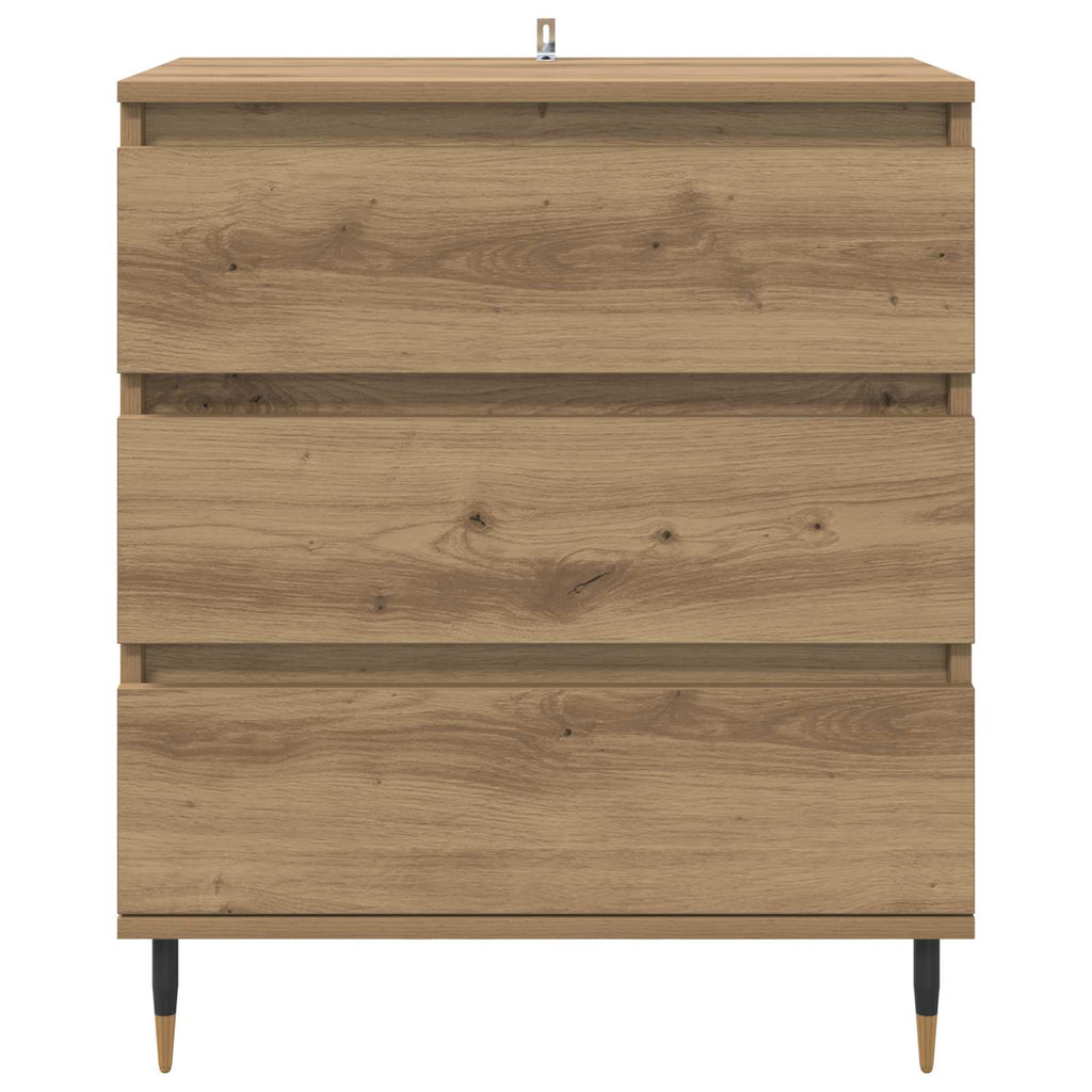 vidaXL Bufet Dąb rzemieślniczy 60 x 35 x 70 cm Materiał drewnopochodny