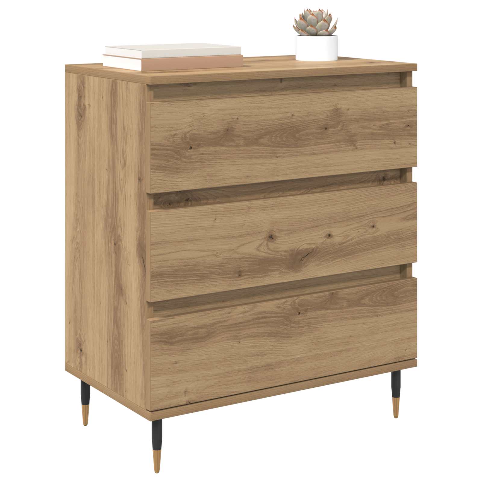 vidaXL Bufet Dąb rzemieślniczy 60 x 35 x 70 cm Materiał drewnopochodny