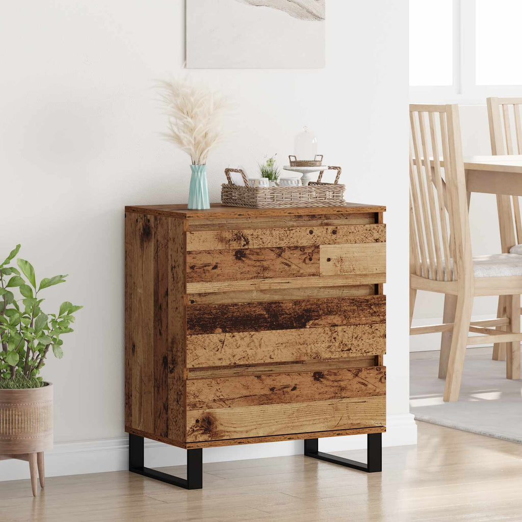 vidaXL Bufet Stare drewno 60 x 35 x 70 cm Materiał drewnopochodny