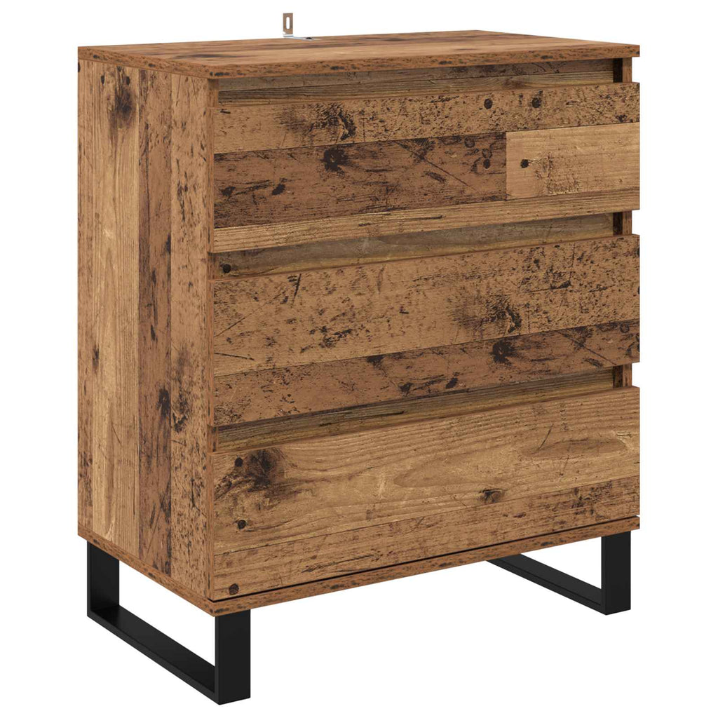 vidaXL Bufet Stare drewno 60 x 35 x 70 cm Materiał drewnopochodny