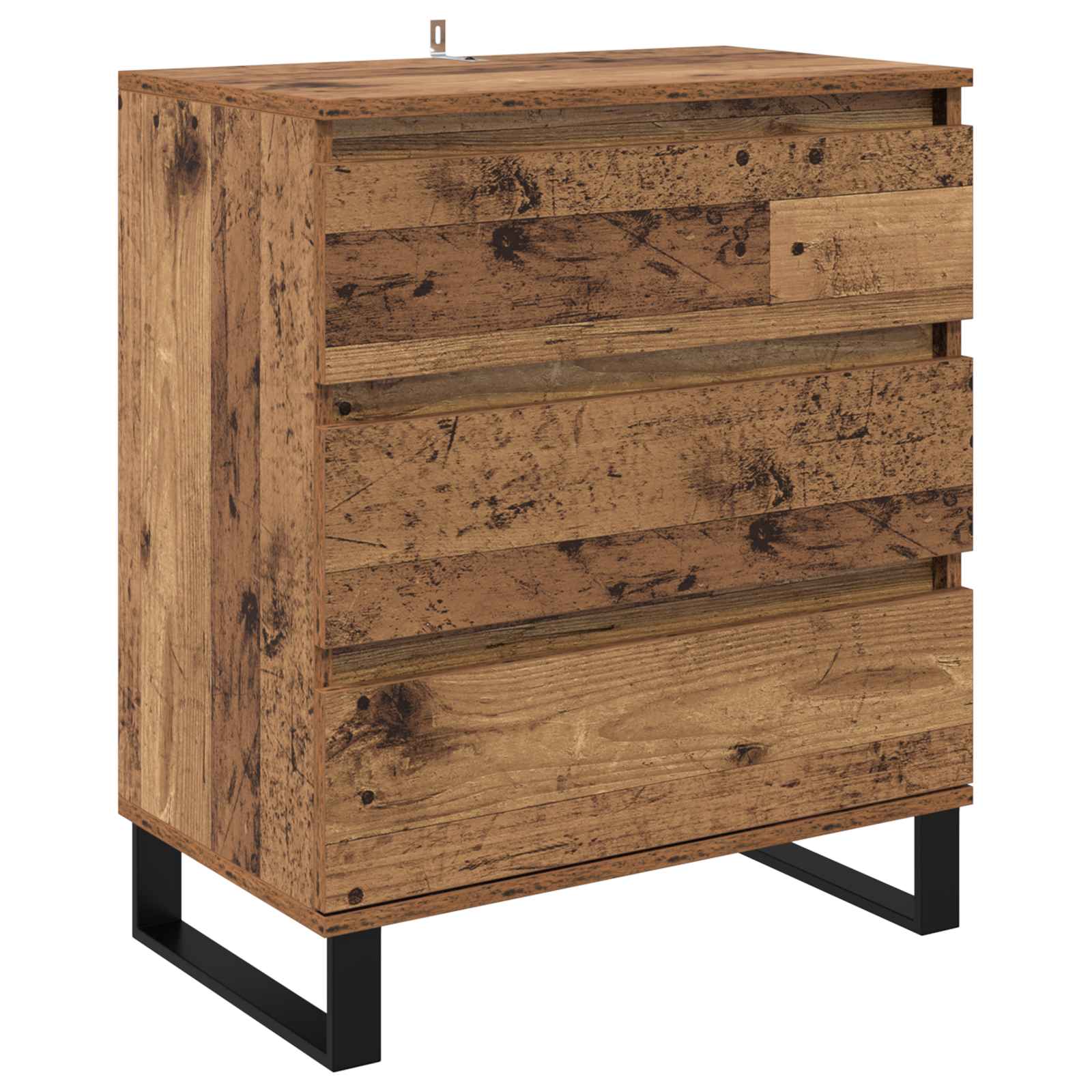 vidaXL Bufet Stare drewno 60 x 35 x 70 cm Materiał drewnopochodny