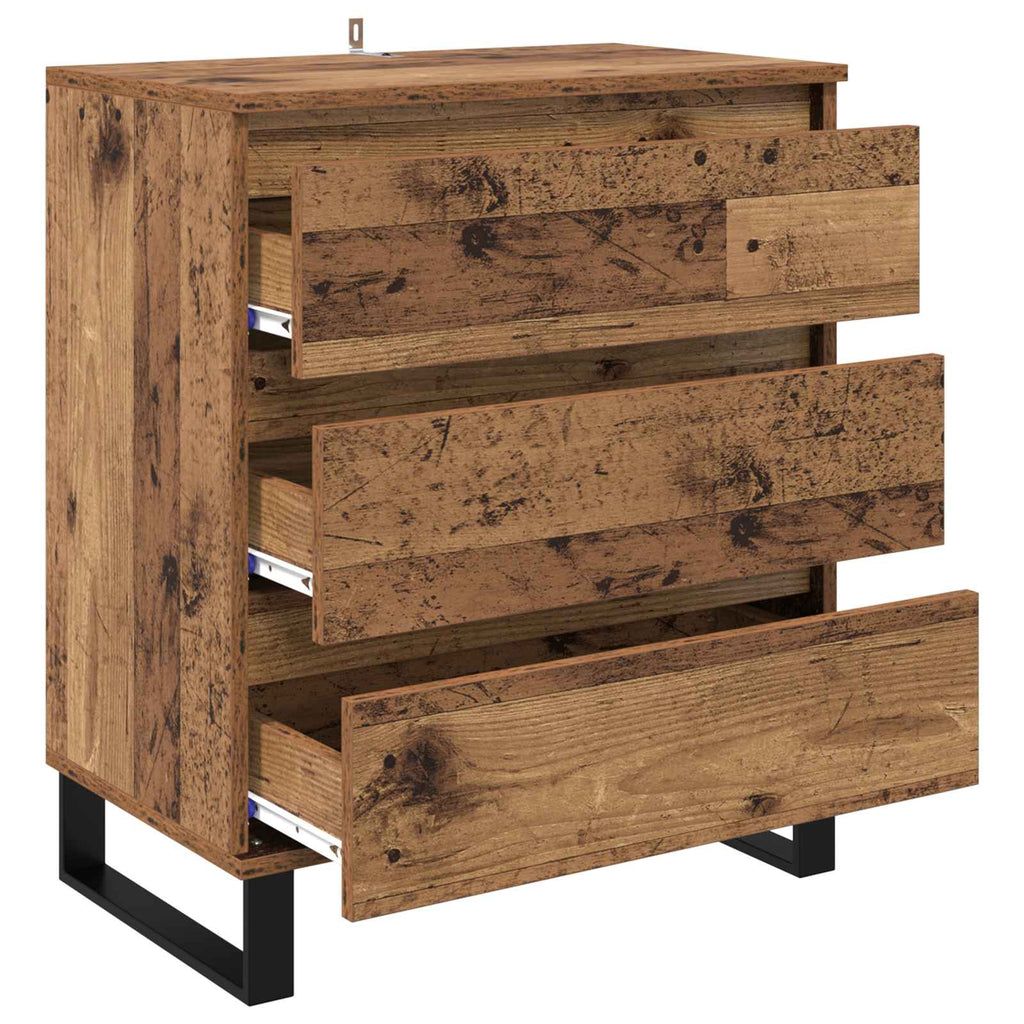 vidaXL Bufet Stare drewno 60 x 35 x 70 cm Materiał drewnopochodny