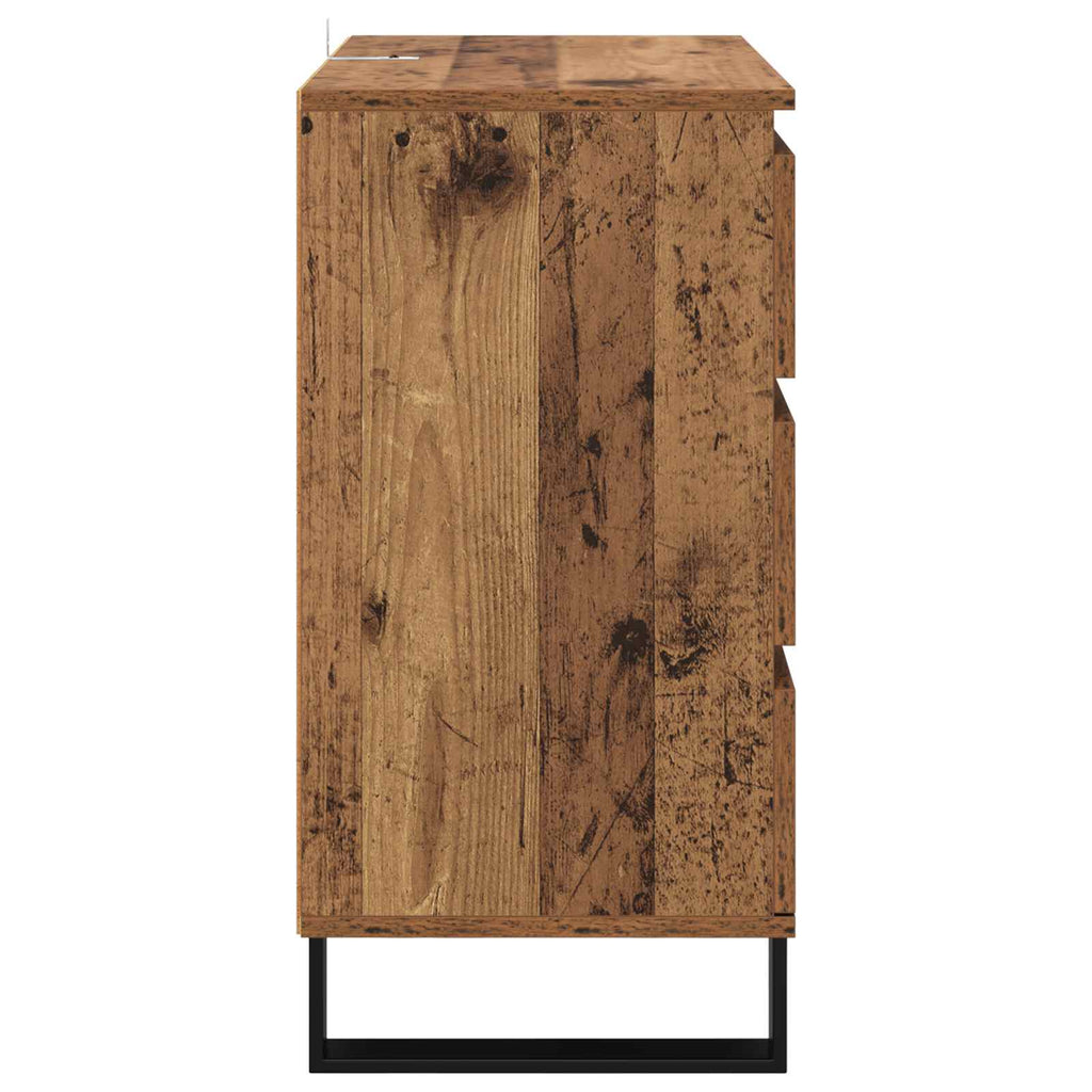 vidaXL Bufet Stare drewno 60 x 35 x 70 cm Materiał drewnopochodny