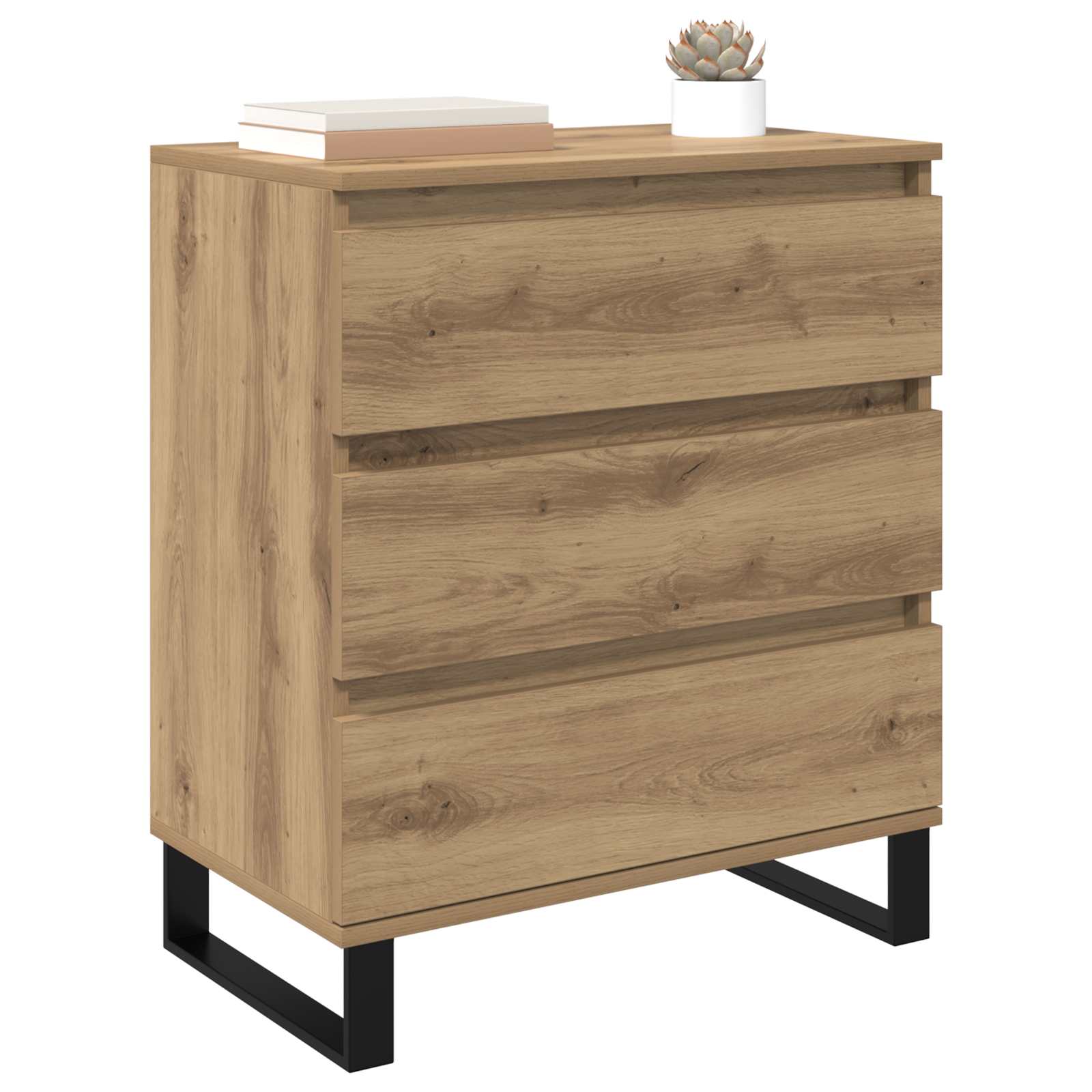 vidaXL Bufet Dąb rzemieślniczy 60 x 35 x 70 cm Materiał drewnopochodny