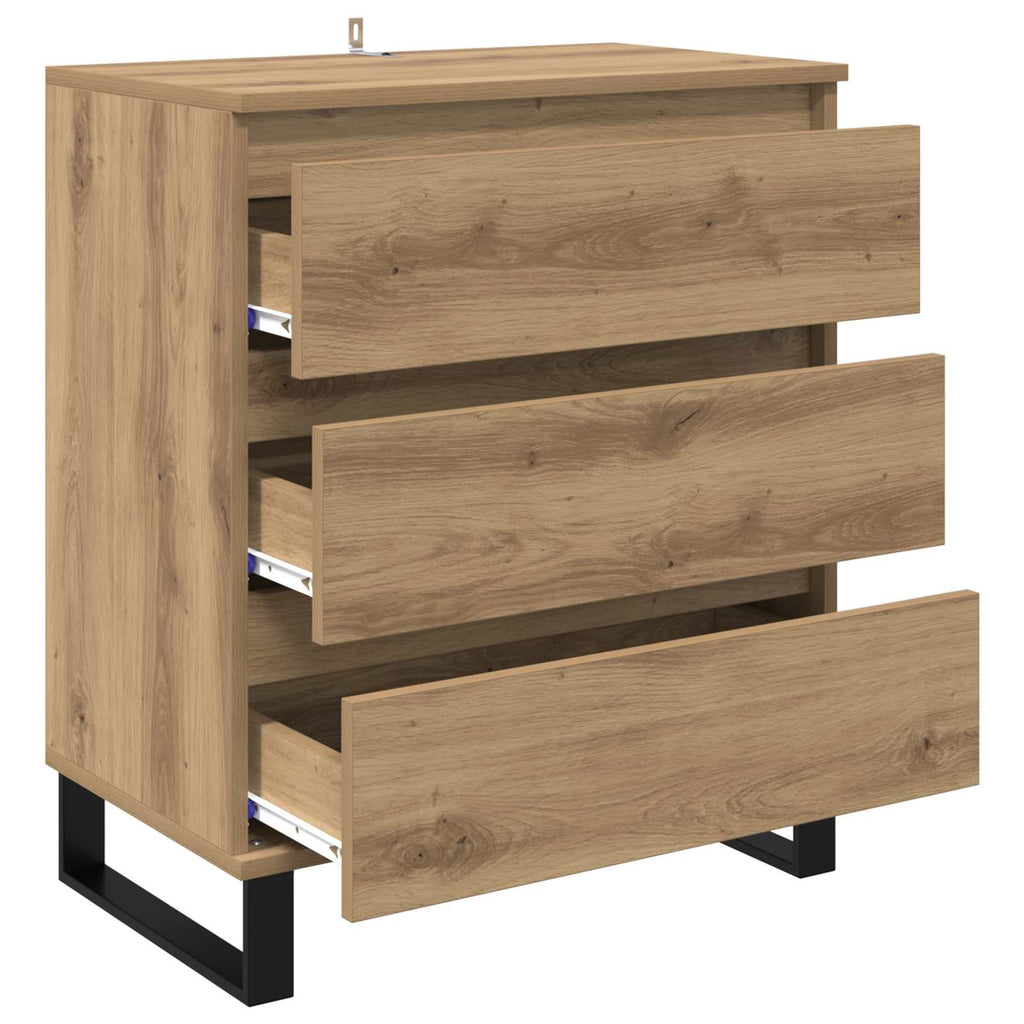 vidaXL Bufet Dąb rzemieślniczy 60 x 35 x 70 cm Materiał drewnopochodny