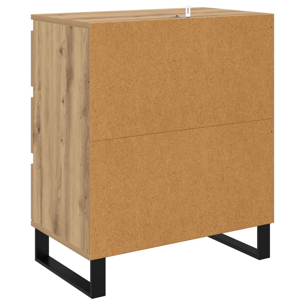 vidaXL Bufet Dąb rzemieślniczy 60 x 35 x 70 cm Materiał drewnopochodny
