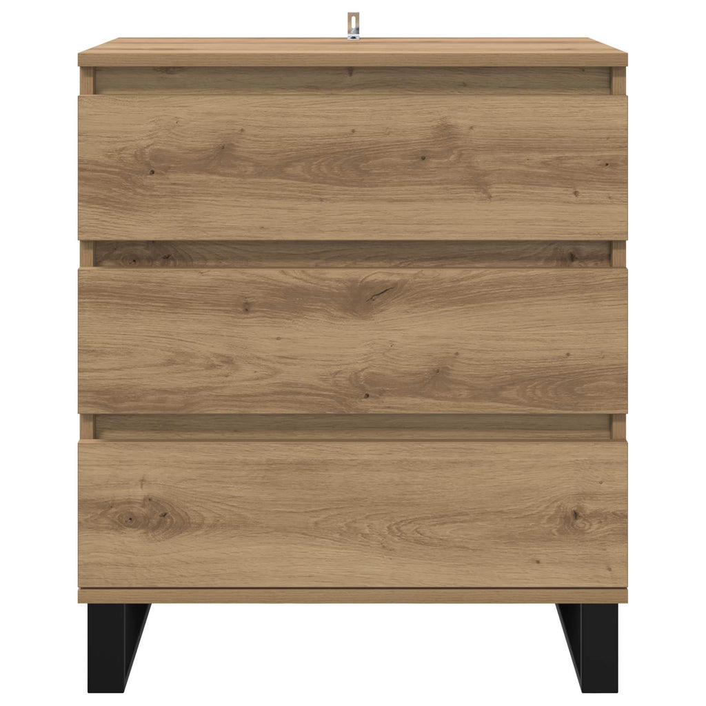 vidaXL Bufet Dąb rzemieślniczy 60 x 35 x 70 cm Materiał drewnopochodny