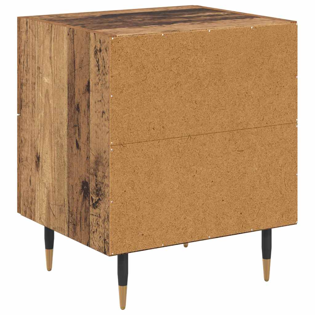 vidaXL Szafka Nocna z szufladą 2 pcs Stare drewno 40 x 35 x 47,5 cm