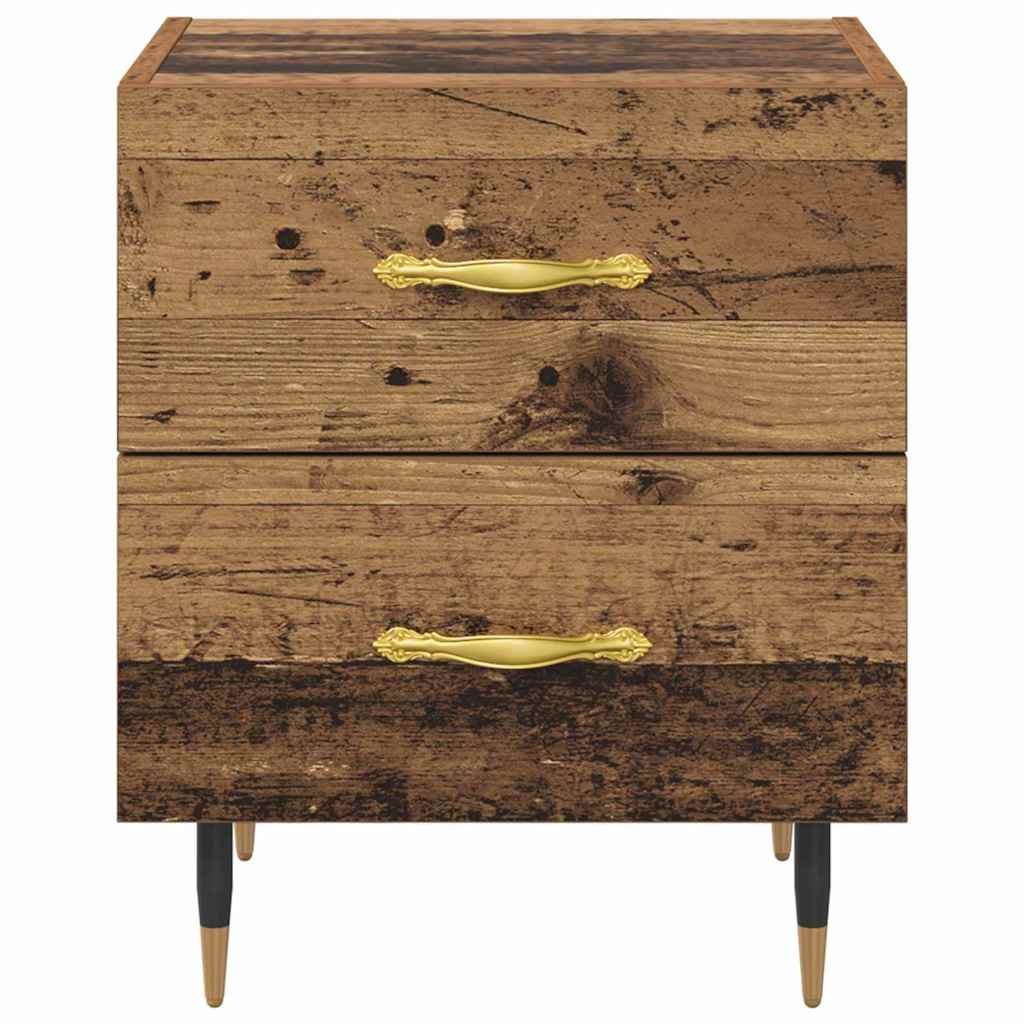vidaXL Szafka Nocna z szufladą 2 pcs Stare drewno 40 x 35 x 47,5 cm