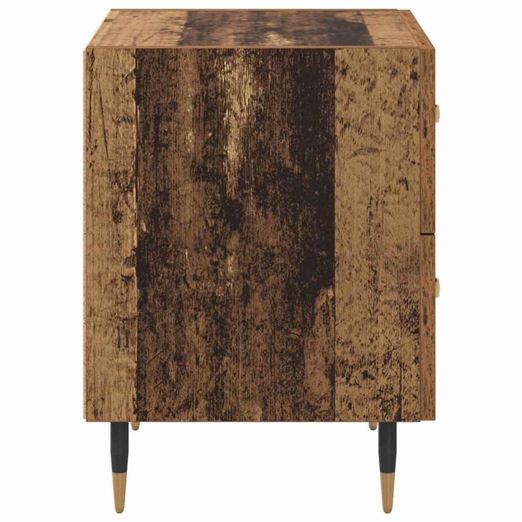 vidaXL Szafka Nocna z szufladą 2 pcs Stare drewno 40 x 35 x 47,5 cm