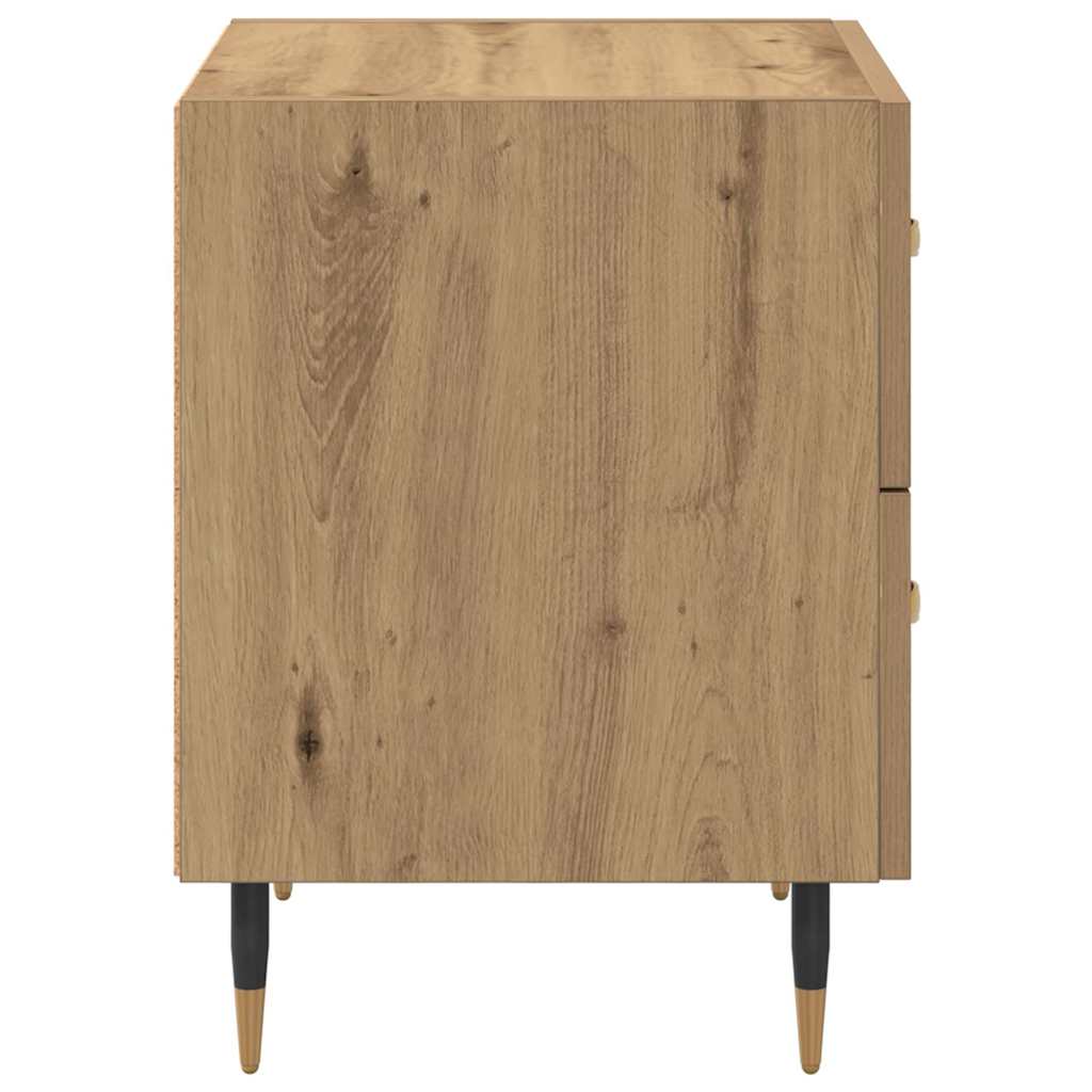 vidaXL Szafka Nocna 2 pcs Dąb rzemieślniczy 40 x 35 x 47,5 cm