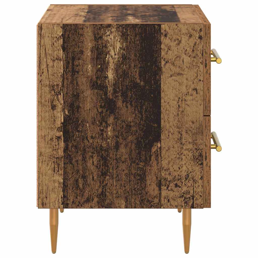 vidaXL Szafka Nocna z szufladą 2 pcs Stare drewno 40 x 35 x 47,5 cm