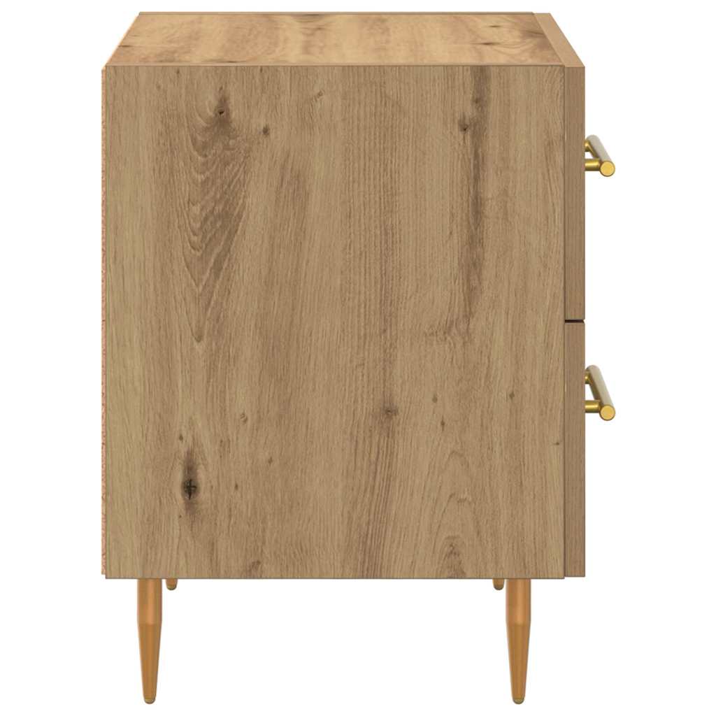 vidaXL Szafka Nocna 2 pcs Dąb rzemieślniczy 40 x 35 x 47,5 cm