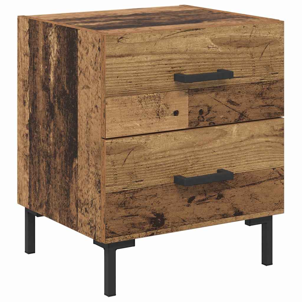 vidaXL Szafka Nocna z szufladą 2 pcs Stare drewno 40 x 35 x 47,5 cm