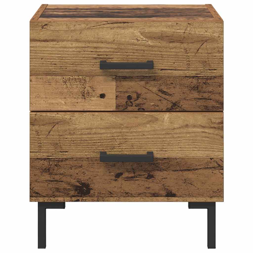 vidaXL Szafka Nocna z szufladą 2 pcs Stare drewno 40 x 35 x 47,5 cm