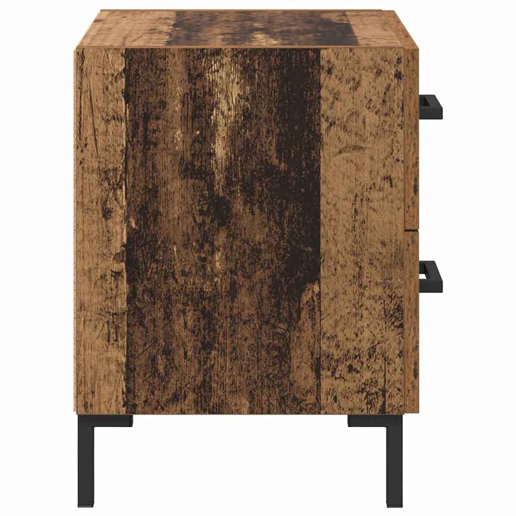 vidaXL Szafka Nocna z szufladą 2 pcs Stare drewno 40 x 35 x 47,5 cm