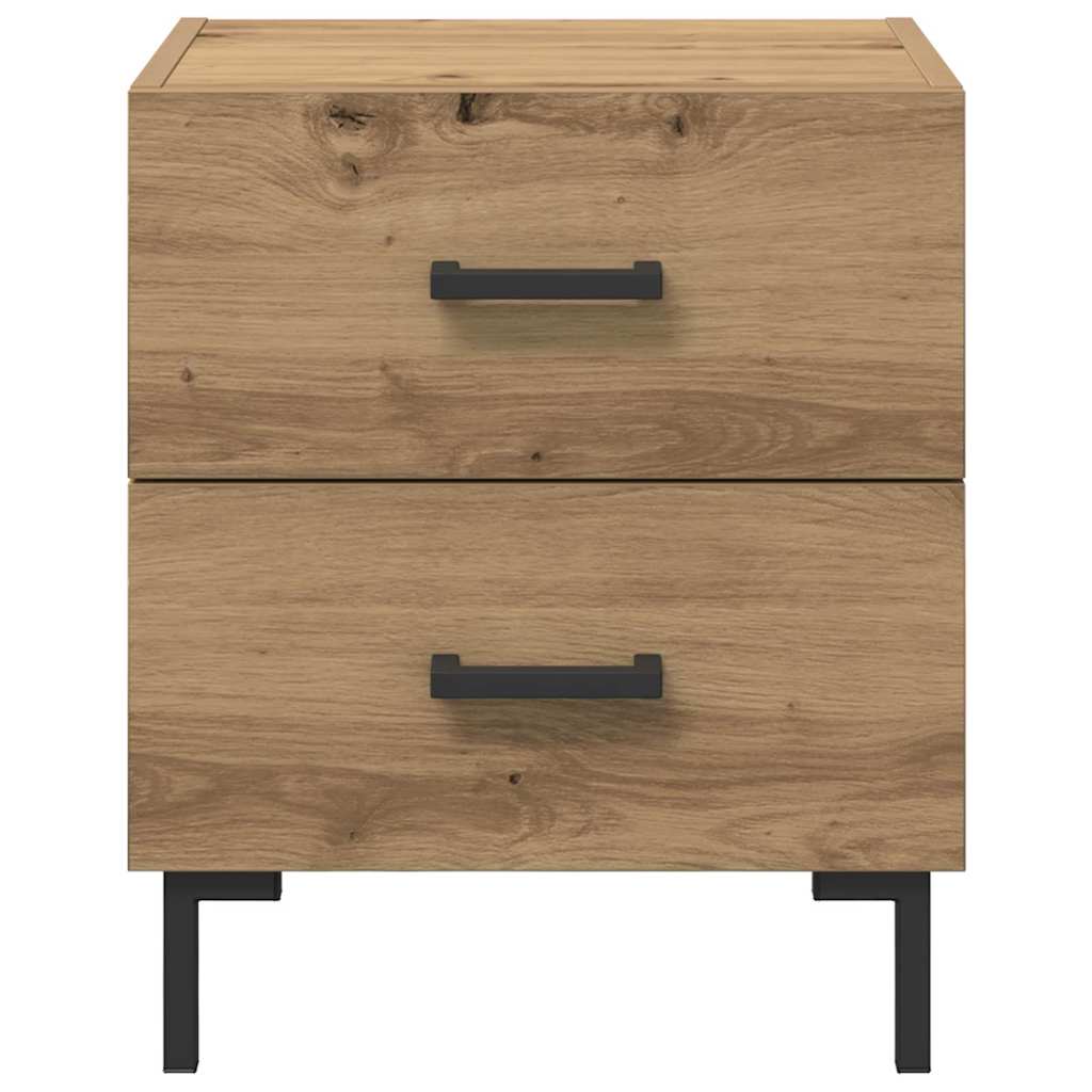 vidaXL Szafka Nocna 2 pcs Dąb rzemieślniczy 40 x 35 x 47,5 cm