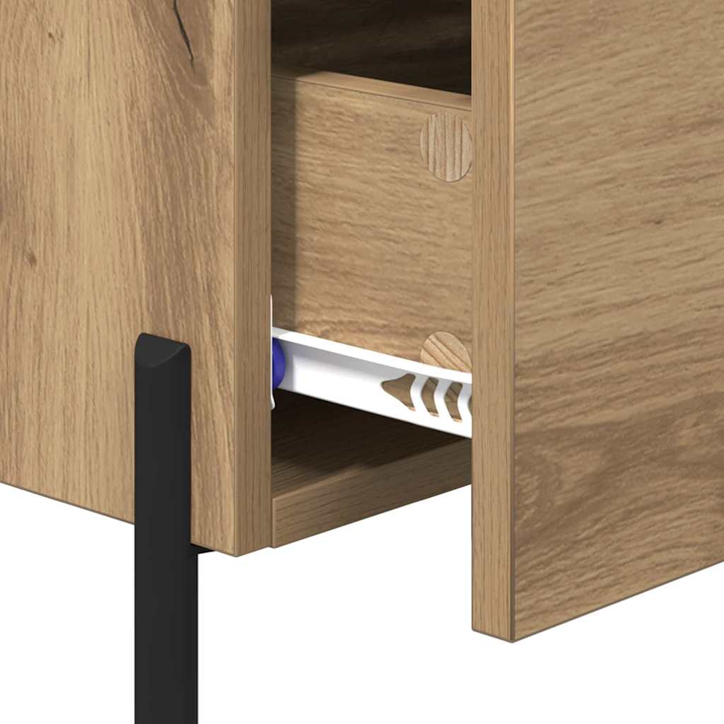 vidaXL Szafka Nocna 2 pcs Dąb rzemieślniczy 40 x 35 x 47,5 cm