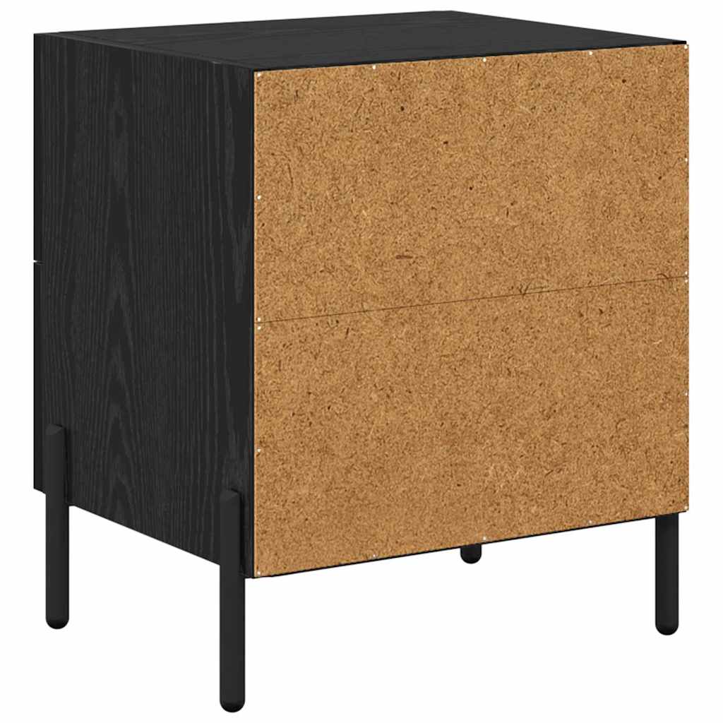 vidaXL Szafka Nocna z szufladą Czarny Dąb 40 x 35 x 47,5 cm