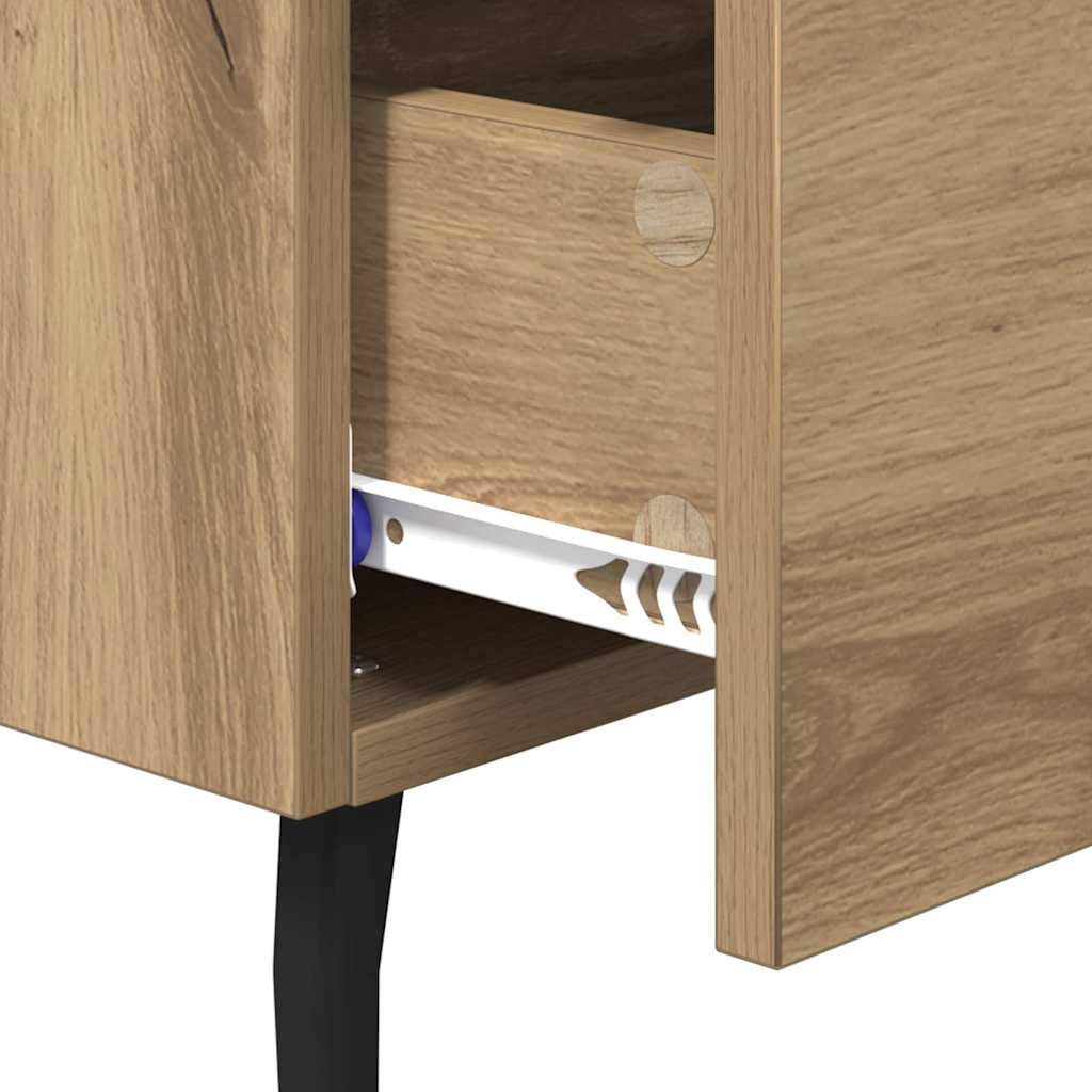 vidaXL Szafka Nocna 2 pcs Dąb rzemieślniczy 40 x 35 x 47,5 cm