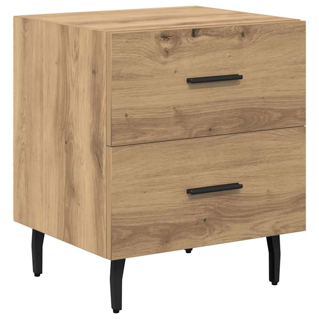 vidaXL Szafka Nocna 2 pcs Dąb rzemieślniczy 40 x 35 x 47,5 cm