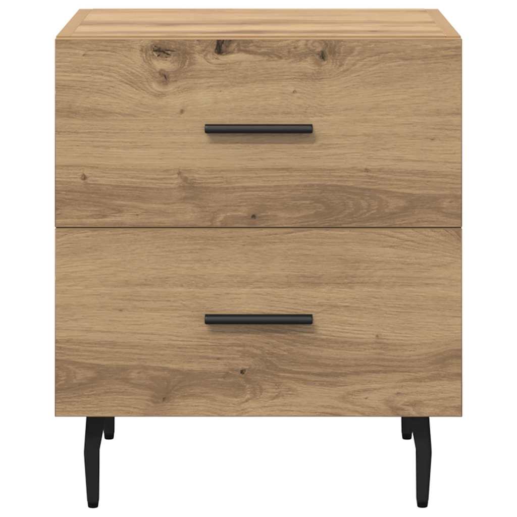 vidaXL Szafka Nocna 2 pcs Dąb rzemieślniczy 40 x 35 x 47,5 cm