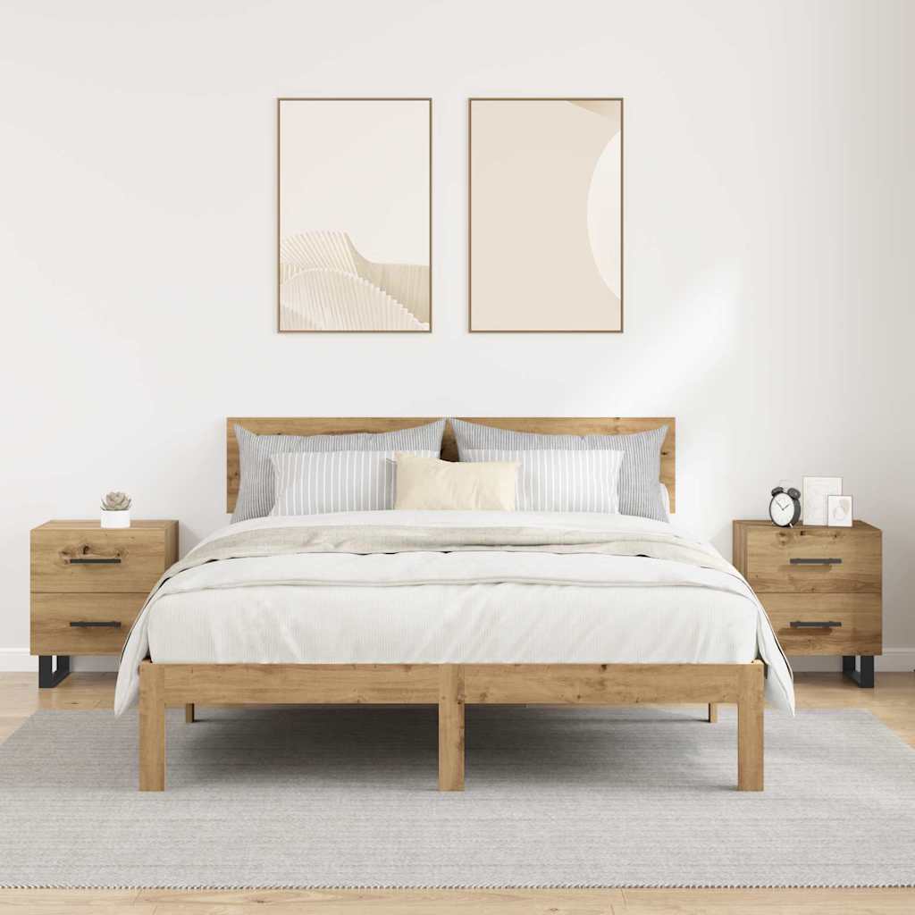 vidaXL Szafka Nocna 2 szt. Dąb rzemieślniczy 40 x 35 x 47,5 cm