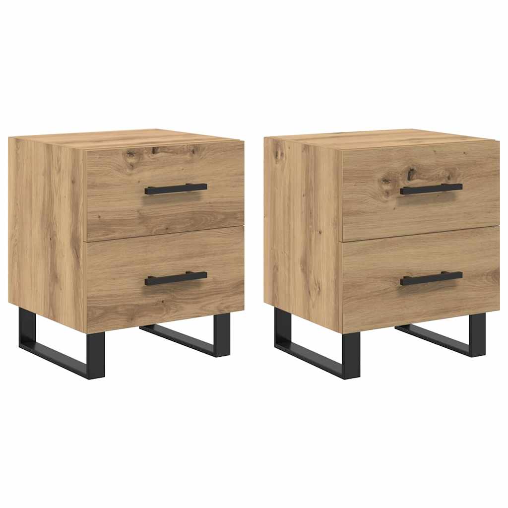 vidaXL Szafka Nocna 2 szt. Dąb rzemieślniczy 40 x 35 x 47,5 cm