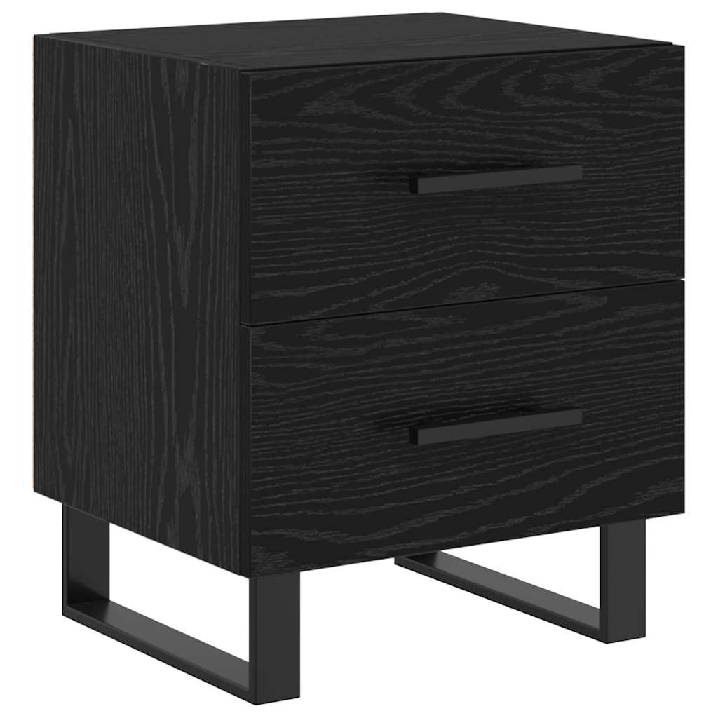 vidaXL Szafka Nocna z szufladą Czarny Dąb 40 x 35 x 47,5 cm