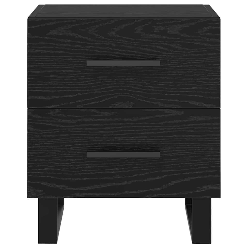 vidaXL Szafka Nocna z szufladą 2 pcs Czarny Dąb 40 x 35 x 47,5 cm