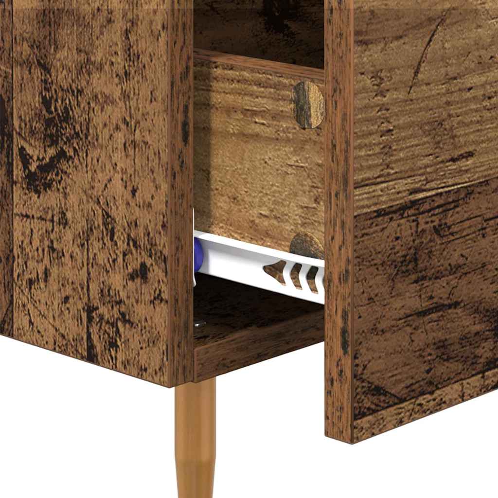 vidaXL Stolik nocny Brązowy 40 x 35 x 47,5 cm Materiał drewnopochodny