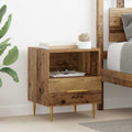 vidaXL Stolik nocny Brązowy 40 x 35 x 47,5 cm Materiał drewnopochodny