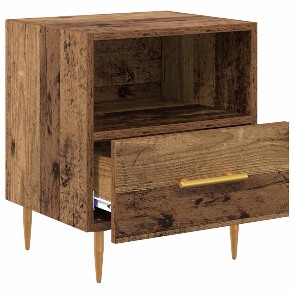 vidaXL Stolik nocny Brązowy 40 x 35 x 47,5 cm Materiał drewnopochodny