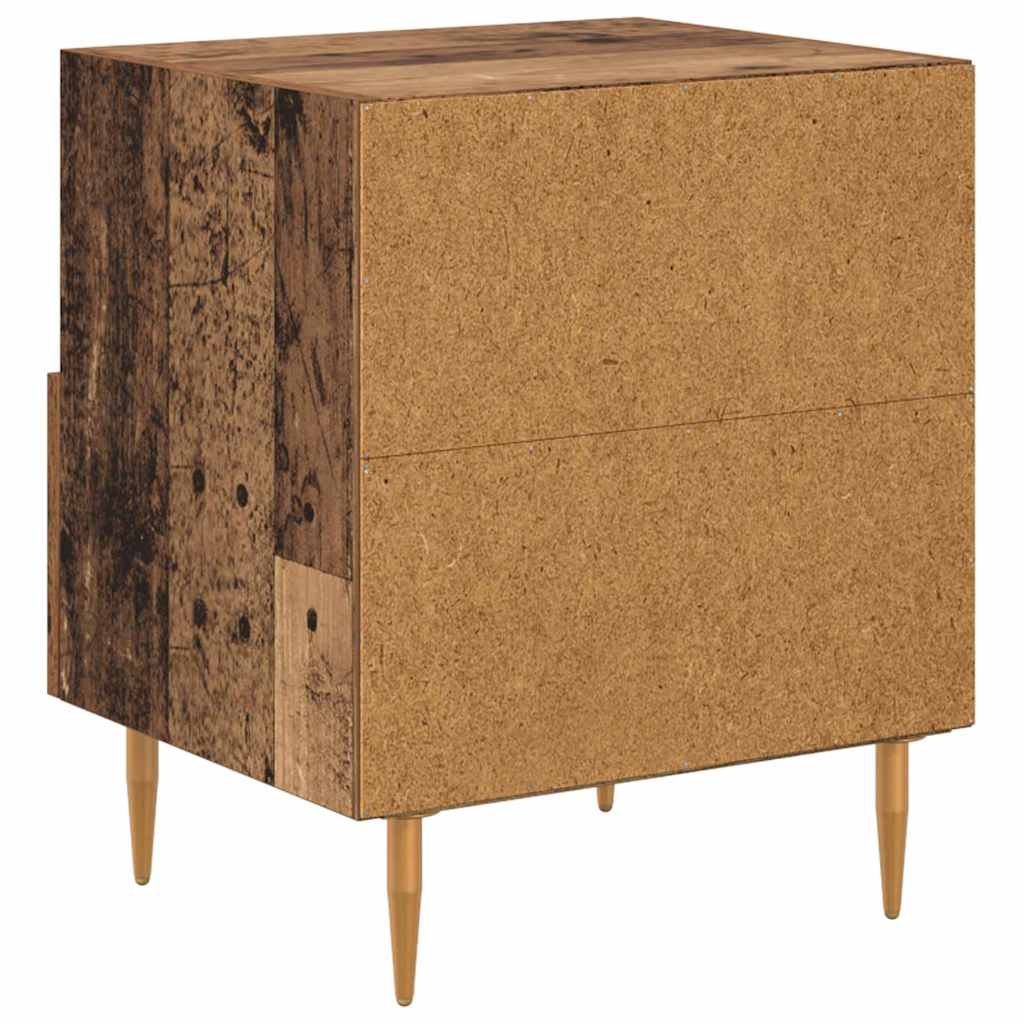 vidaXL Stolik nocny Brązowy 40 x 35 x 47,5 cm Materiał drewnopochodny