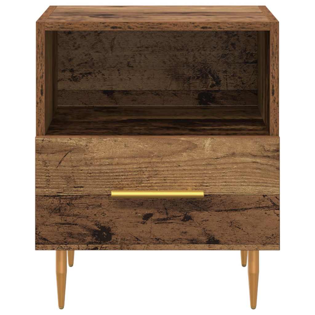 vidaXL Stolik nocny Brązowy 40 x 35 x 47,5 cm Materiał drewnopochodny