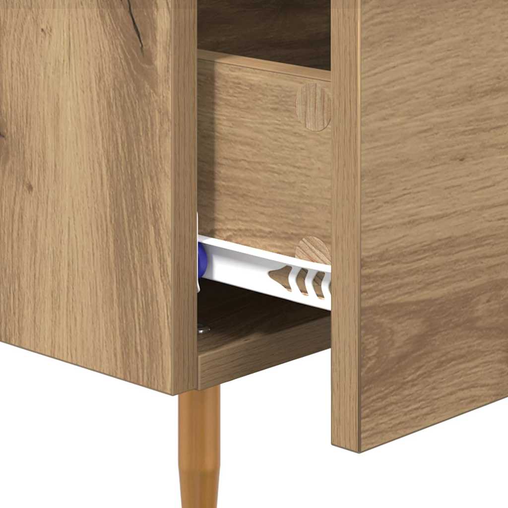 vidaXL Stolik nocny z szufladą 2 pcs Brązowy 40 x 35 x 47,5 cm
