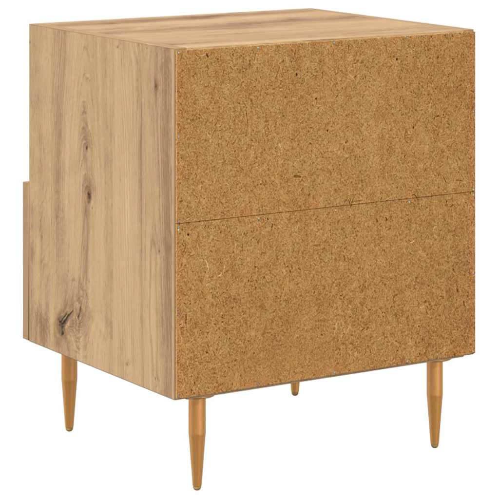 vidaXL Stolik nocny z szufladą 2 pcs Brązowy 40 x 35 x 47,5 cm