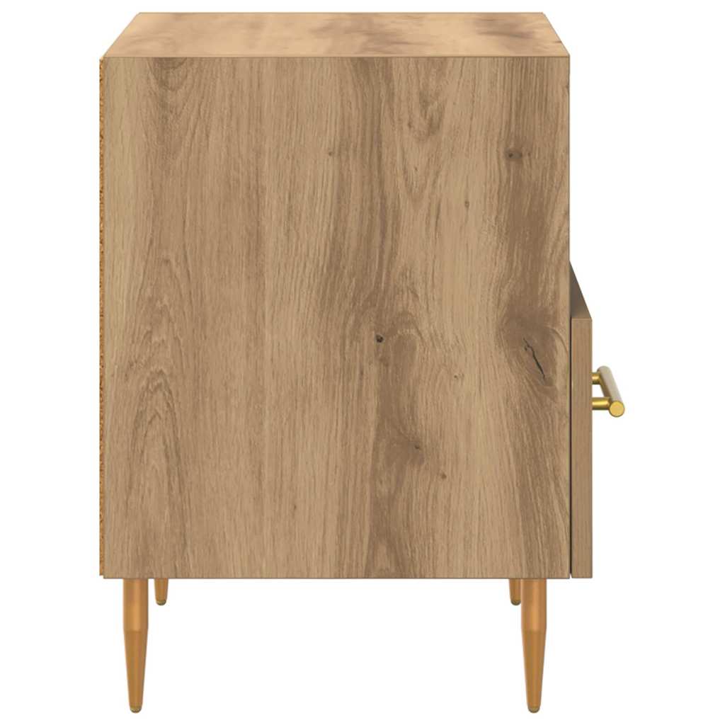 vidaXL Stolik nocny z szufladą 2 pcs Brązowy 40 x 35 x 47,5 cm
