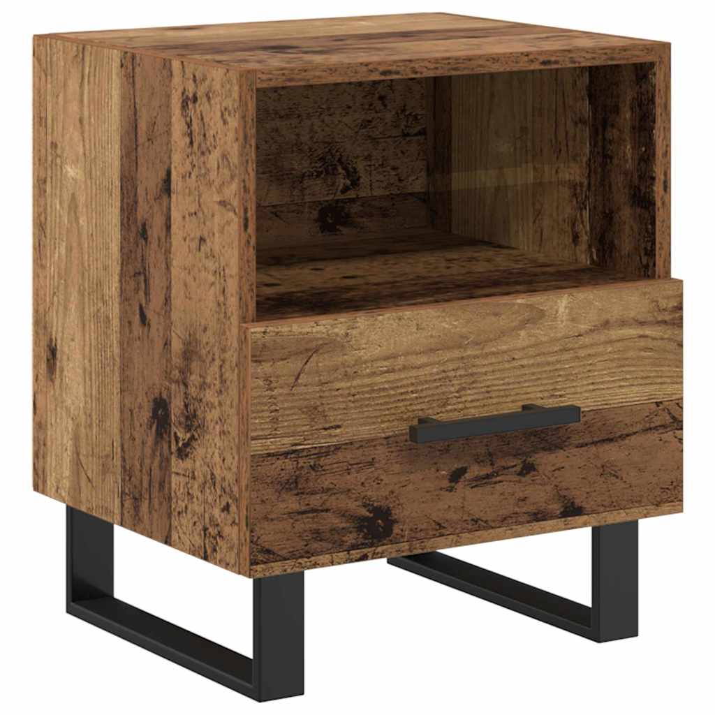vidaXL Szafka Nocna z szufladą Stare drewno 40 x 35 x 47,5 cm