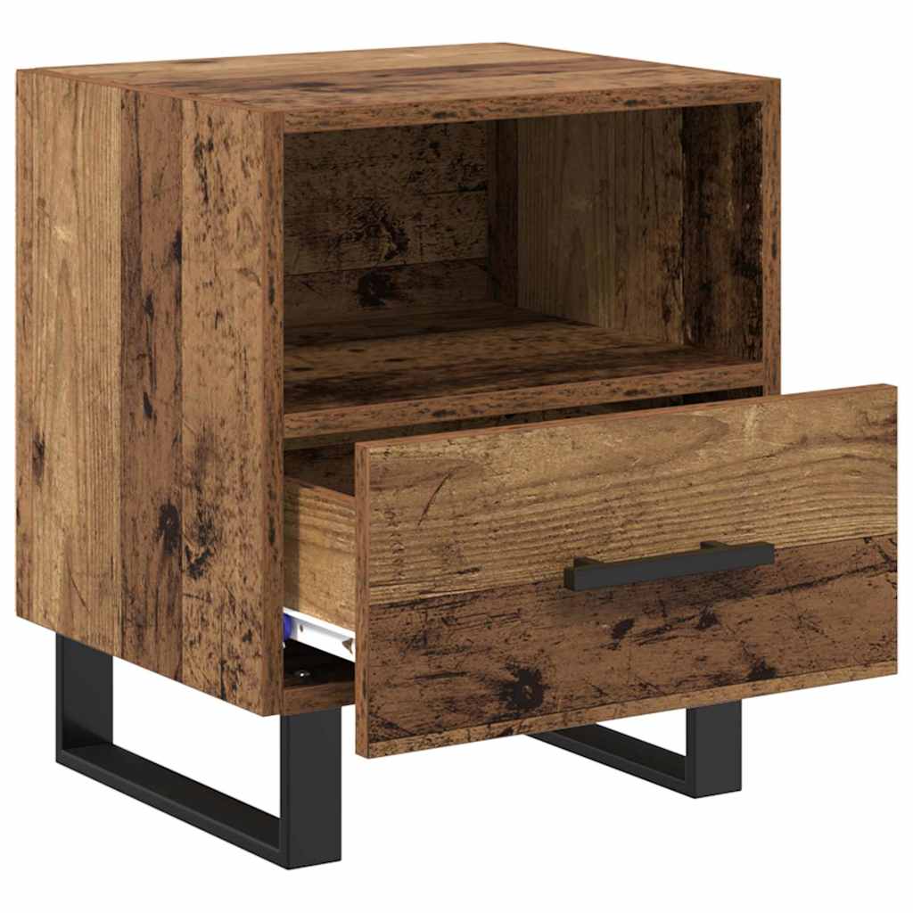 vidaXL Szafka Nocna z szufladą Stare drewno 40 x 35 x 47,5 cm