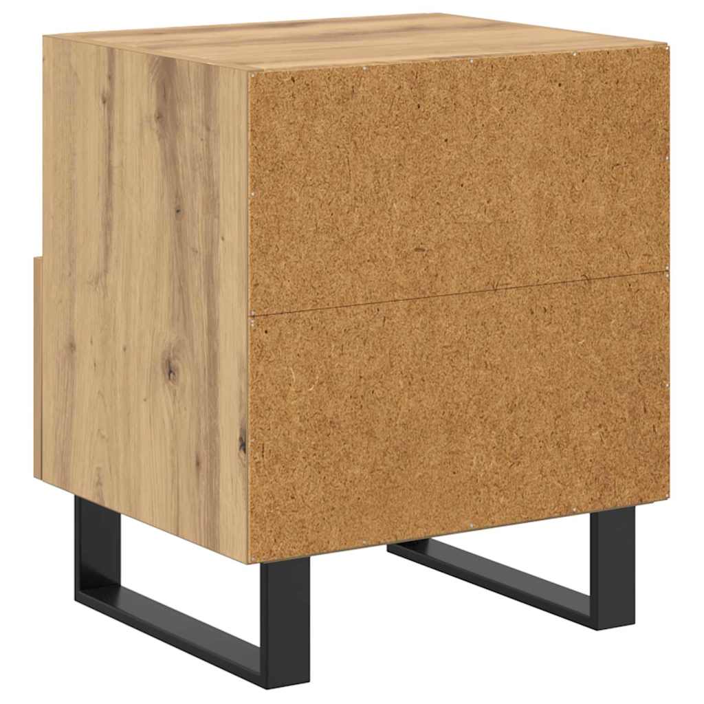 vidaXL Szafka Nocna 2 pcs Dąb rzemieślniczy 40 x 35 x 47,5 cm