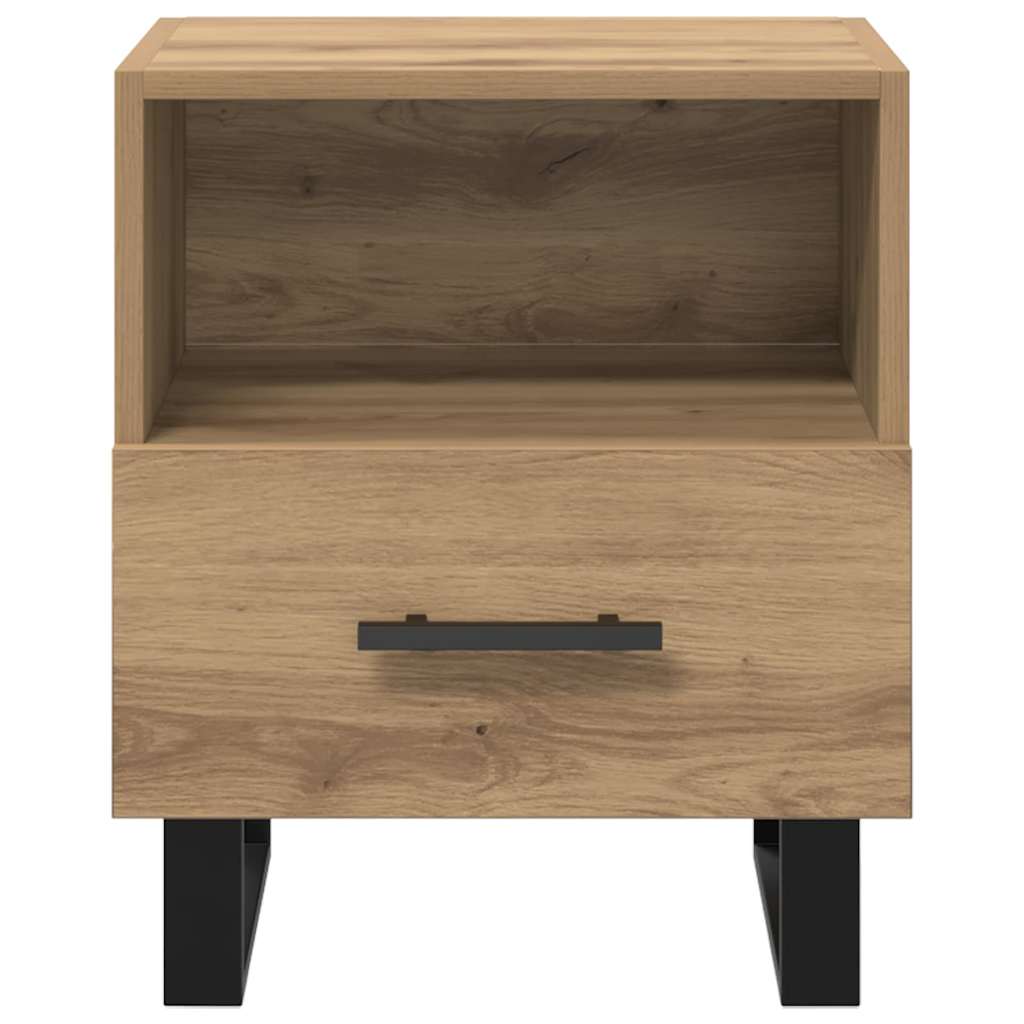 vidaXL Szafka Nocna 2 pcs Dąb rzemieślniczy 40 x 35 x 47,5 cm