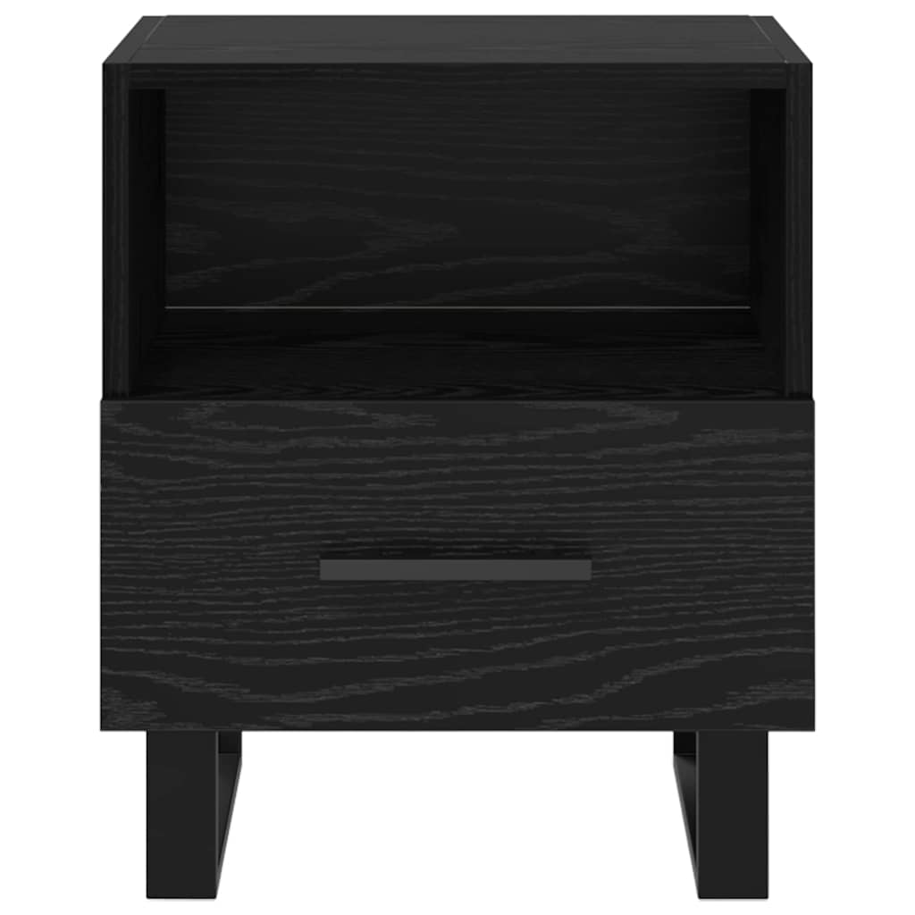 vidaXL Szafka Nocna z szufladą 2 pcs Czarny Dąb 40 x 35 x 47,5 cm