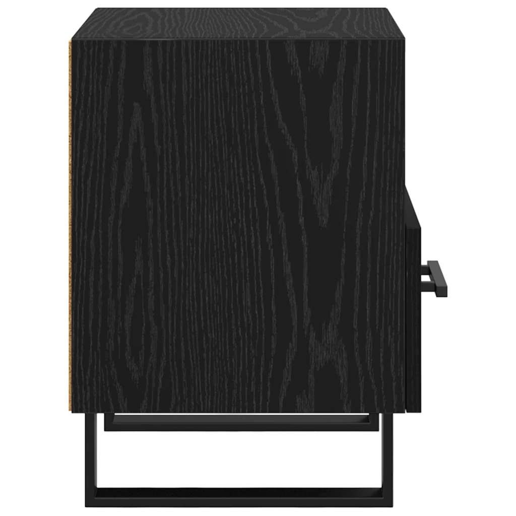 vidaXL Szafka Nocna z szufladą 2 pcs Czarny Dąb 40 x 35 x 47,5 cm