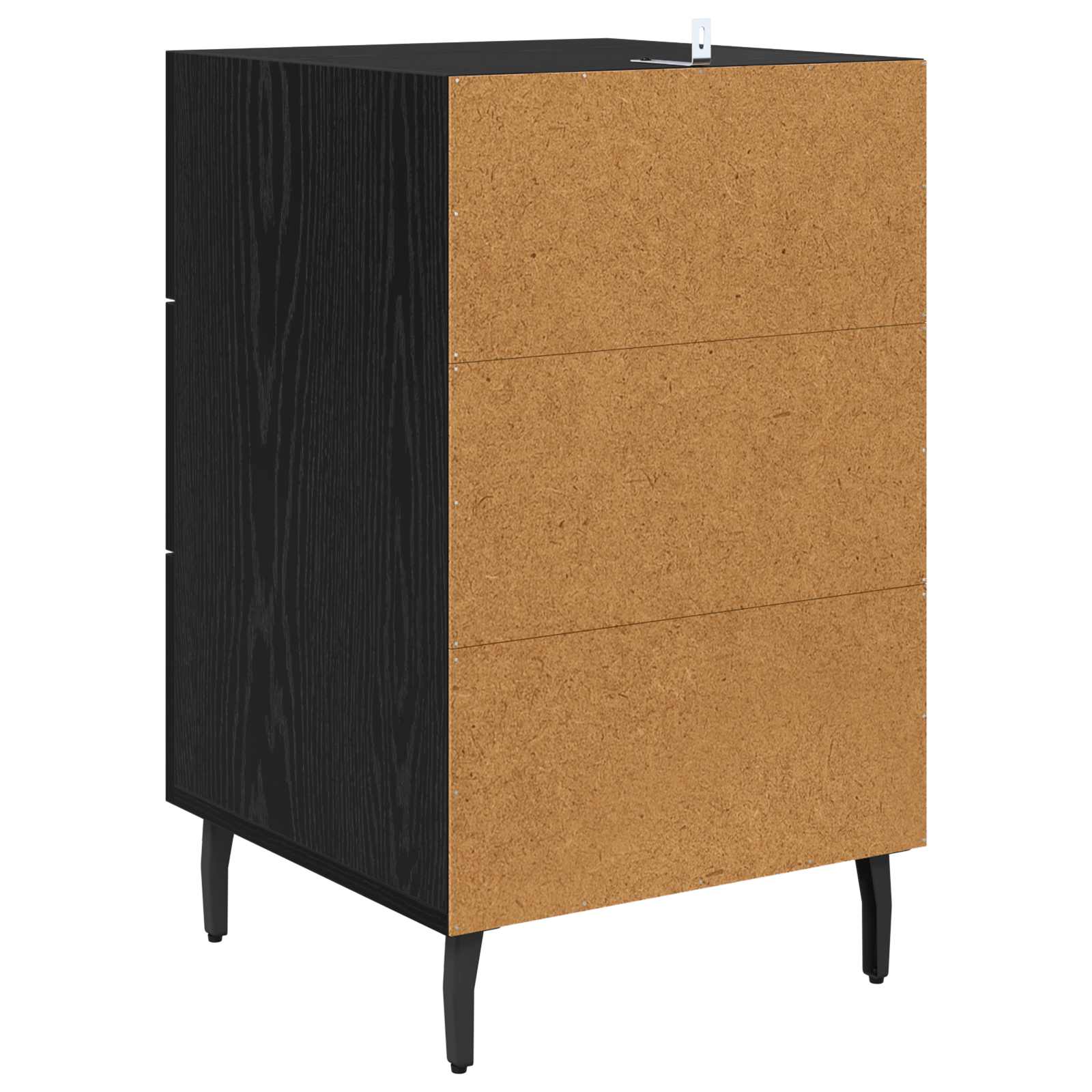 vidaXL Szafka Nocna Czarny Dąb 40 x 40 x 66 cm Materiał drewnopochodny