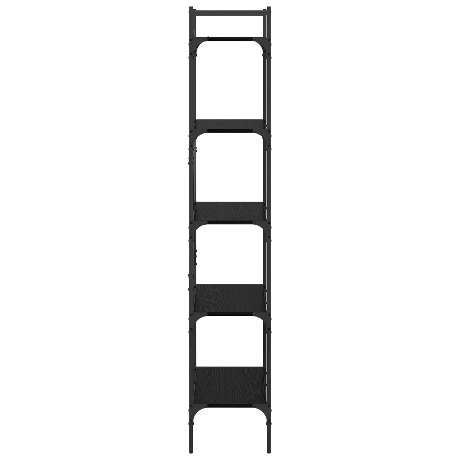 vidaXL Półka na książki Czarny Dąb 56 x 32 x 174 cm