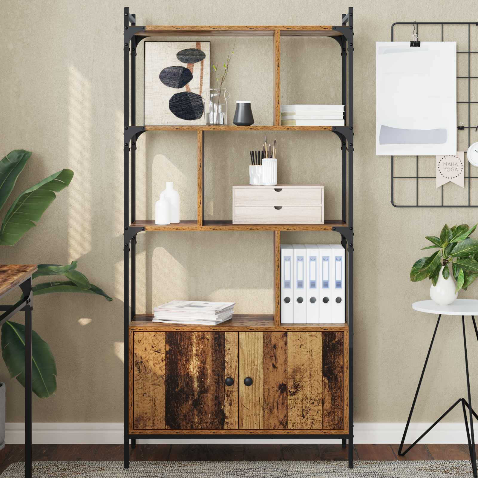 vidaXL Półka na książki 76,5 x 30 x 154,5 cm Materiał drewnopochodny