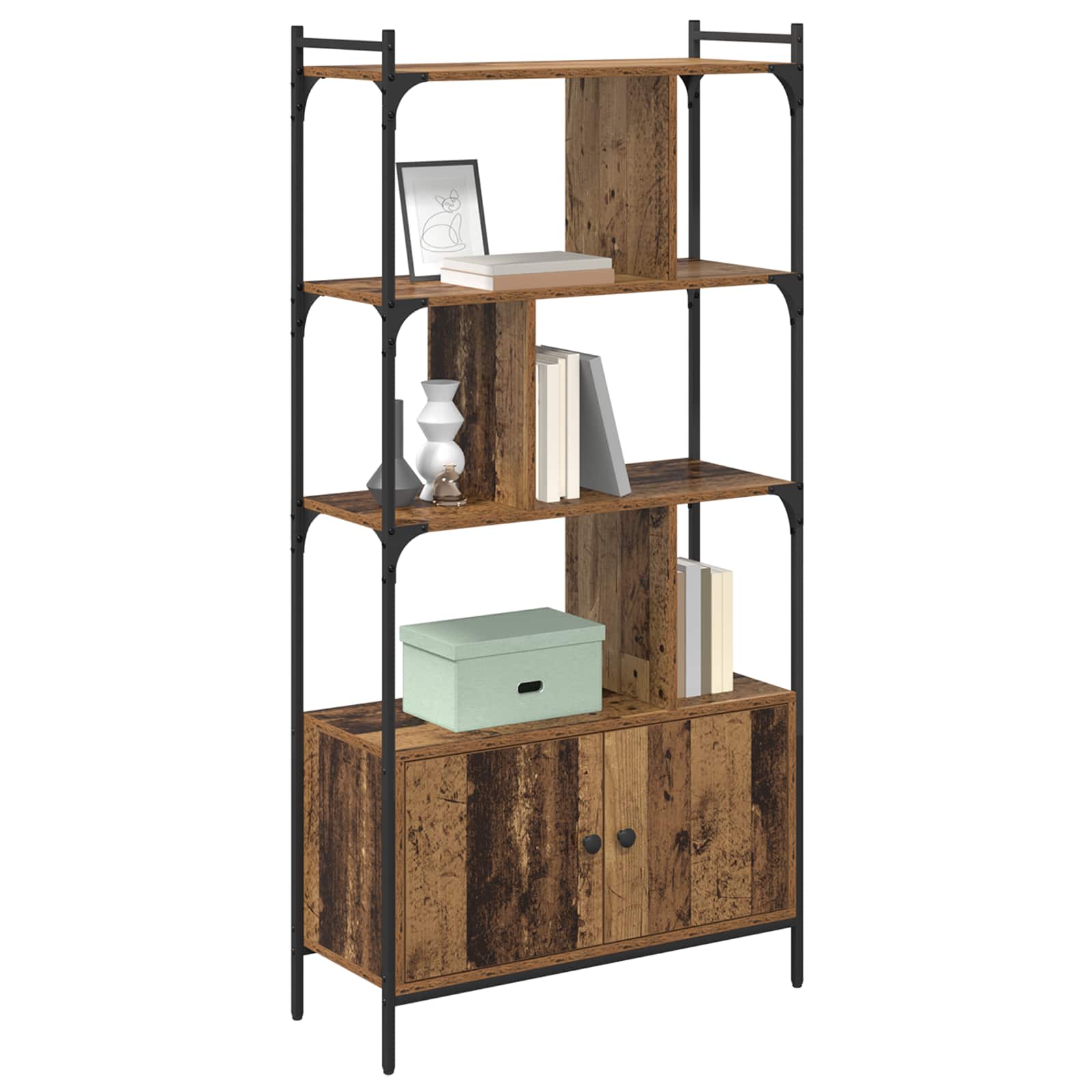 vidaXL Półka na książki 76,5 x 30 x 154,5 cm Materiał drewnopochodny