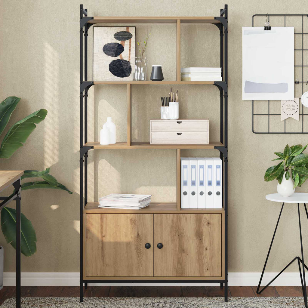 vidaXL Półka na książki 76,5 x 30 x 154,5 cm Materiał drewnopochodny